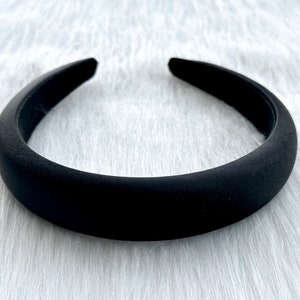 Stylish satin headband, solid color headband, bridal headband, simple headband, women headband, gift for wife