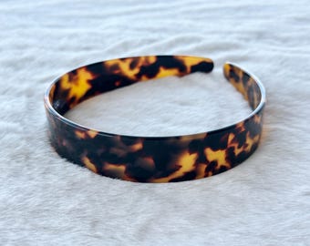 クラシックなべっ甲柄アセテートヘッドバンド、幅広のヒョウ柄ヘッドバンド、ヴィンテージヘッドバンド、アリスヘッドバンド、女の子用ヘアバンド、ギフト、ヘアアクセサリー