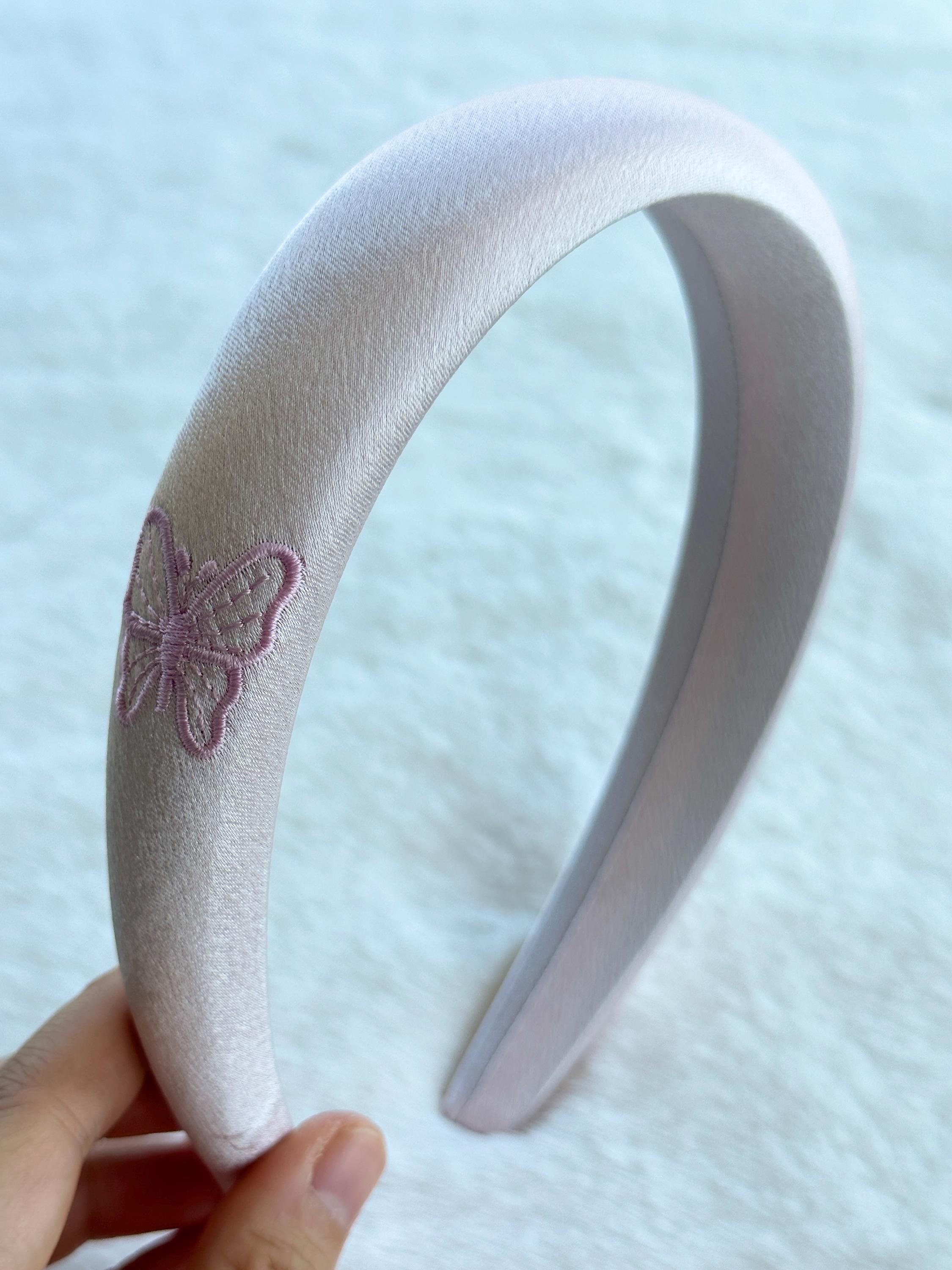 Beige Satin Hair Bands,padded Headband,thick Headbands 