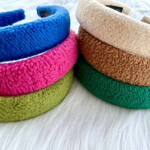 Winter hair band,Candy colored hair band,Womens headband,Warm lady hair band,Wide headband,Best friend gift,Hair gift