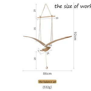 Wooden Hanging Bird Flapping Wings Flying Mobile Hanging - Etsy