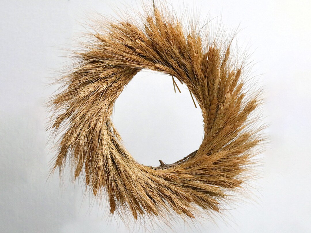 18 Dried Wheat Wreath for Wall Decor Natural Wheat / Etsy