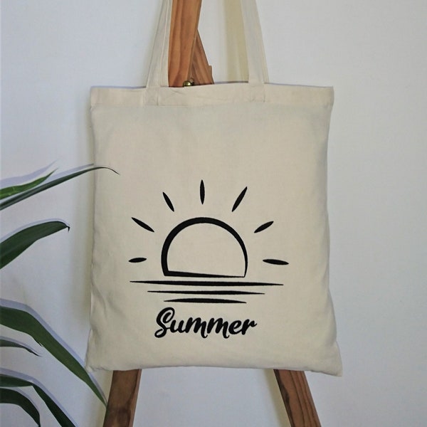 Tote bag Sérigraphie, EcoCotton, Shopping Bag, Hand made