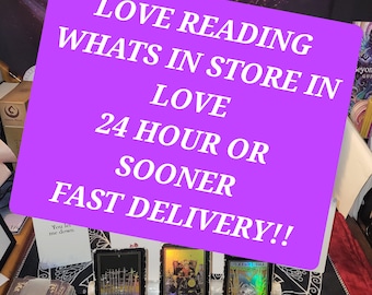 LOVE READING- DELIVERY is 24 hours or sooner!