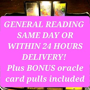 General Reading plus Bonus Kristall und Engel Guidance Orakel Karte zieht! LIEFERUNG AM SELBEN TAG! Oder innerhalb 24hrs In Tiefe!