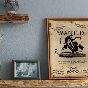 Sea of Thieves Poster, Custom Bounty Poster | SoT Gaming Wall Art | Sea of The Thieves  Personalized Gift | Sea of Thieves Merch Decor