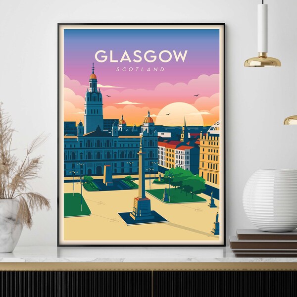Glasgow Wall Art Etsy UK