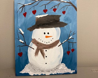 Valentine Snowman Painting Kit