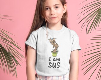 I am Sus - Kids T Shirt, Gift for Among Us fans, short sleeve