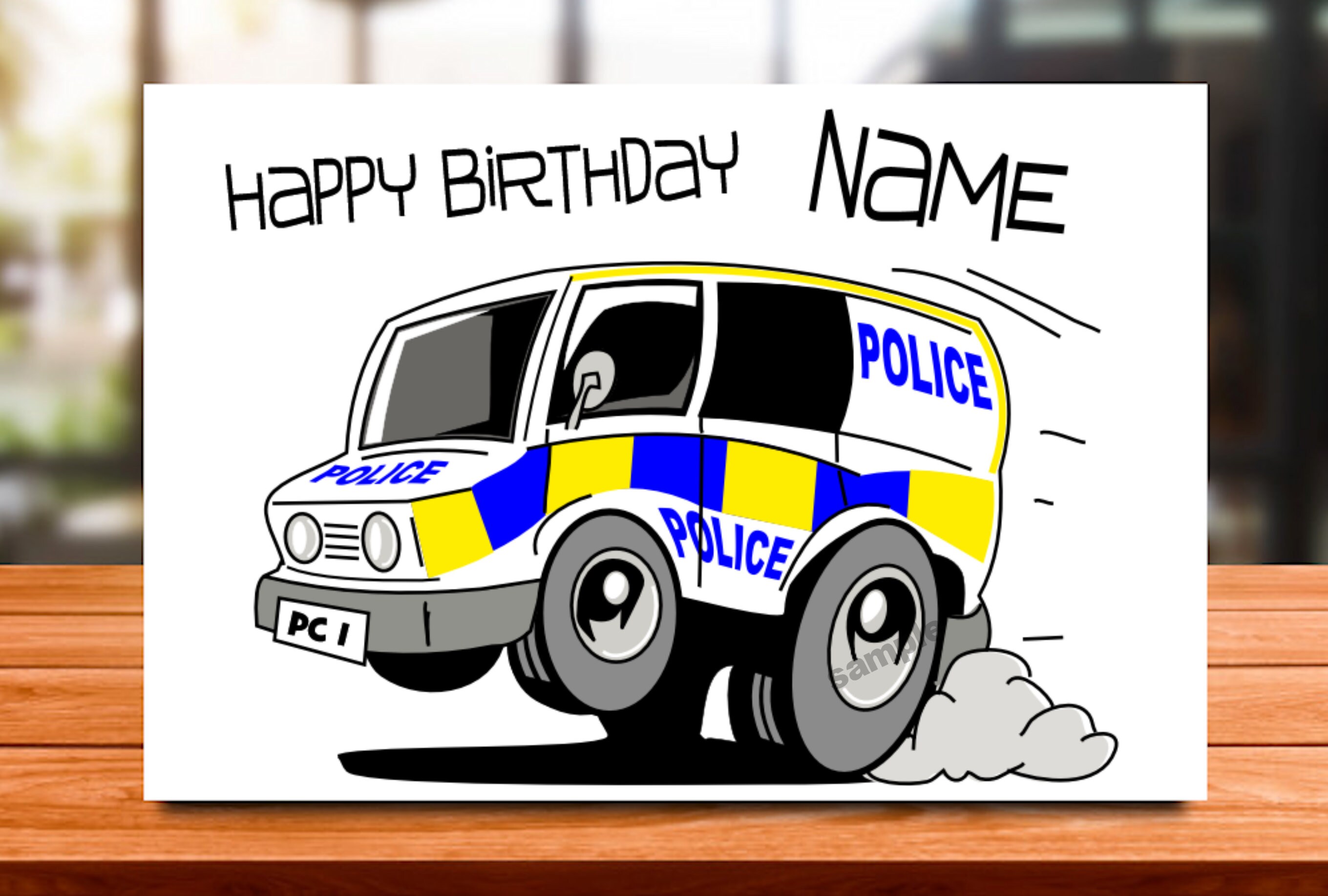 Personalised Police Retirement Card Policeman Policewoman Retiring Work Friend | UK