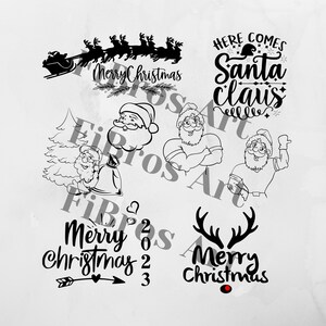 Santa Claus Bundle - Santa Claus Svg - Merry Christmas Bundle - Merry Christmas Svg - Christmas Svg - Muscle Santa Claus - Digital Print