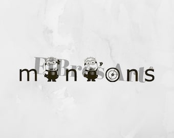 Minions svg - Minions Text svg - Minions Silhouette - Minion svg - Cricut - Digitaldruck - direkter Download