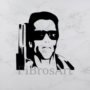 Terminator svg - Arnold Schwarzenegger svg - instant download - Cut files for Cricut