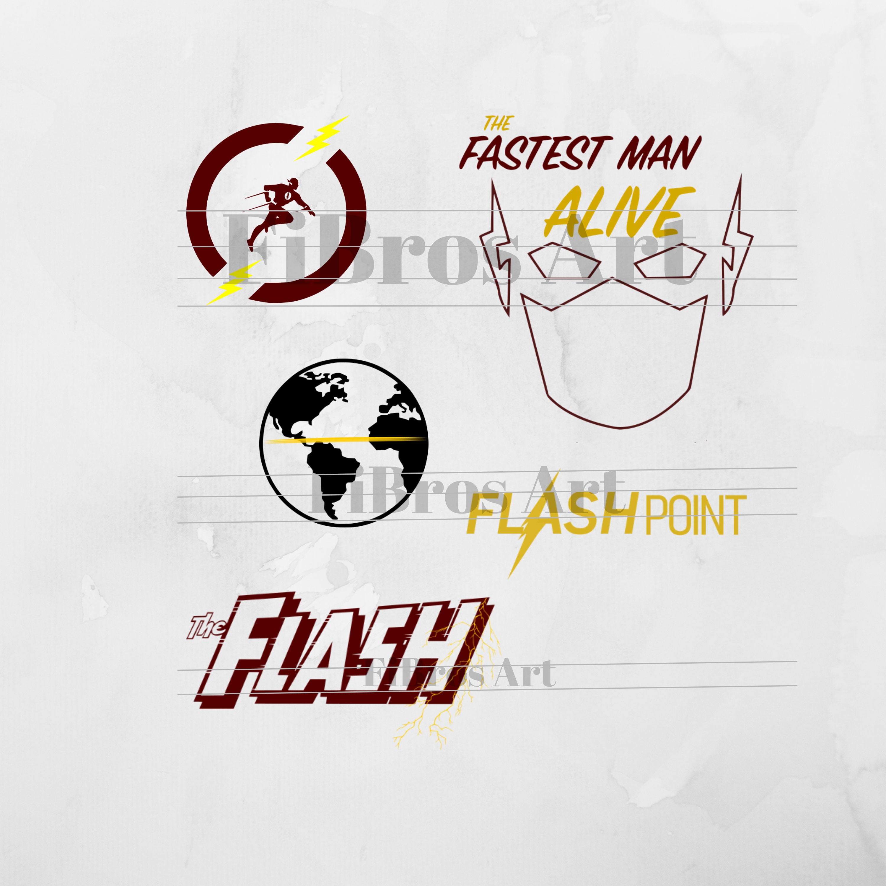 The Flash SVG - Flash BUNDLE - Fastest Man Alive SVG - FlashPoint Svg - Superhero Svg - Instant Download - Digital Print - Cricut Cut File