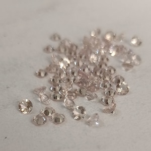 10mm AAA Quality Natural Pink Color Morganite Round Faceted Loose Morganite.