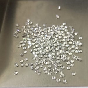 2mm White diamond round Brilliant Cut Loose Gemstone White Diamond Gemstone For Jewelry Making (EF & VS1-VS2)