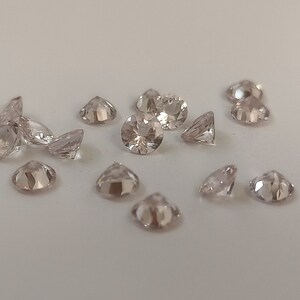8mm AAA Quality Natural Pink Color Morganite Round Faceted Loose Morganite.