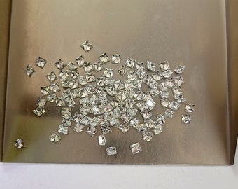 2.5mm Top Quality White diamond Square Princess Cut Loose Gemstone White Diamond Gemstone For Jewelry Making (EF & VS1-VS2)