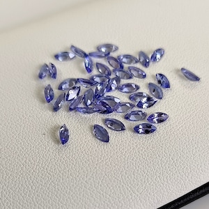Natural Top Quality Tanzanite 3x6mm Faceted Marquise Shape  - Top Quality Tanzanite