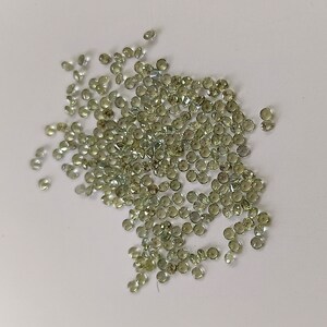 3 mm naturale solo riscaldato zaffiro verde rotondo taglio brillante