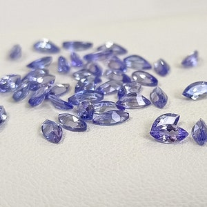 Natural Top Quality Tanzanite 2x4mm Faceted Marquise Shape  - Top Quality Tanzanite