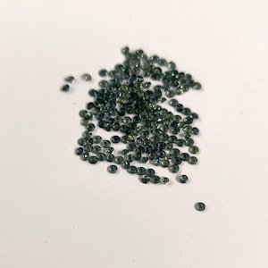 1.30mm Natural Teal Sapphire Round Brilliant Cut