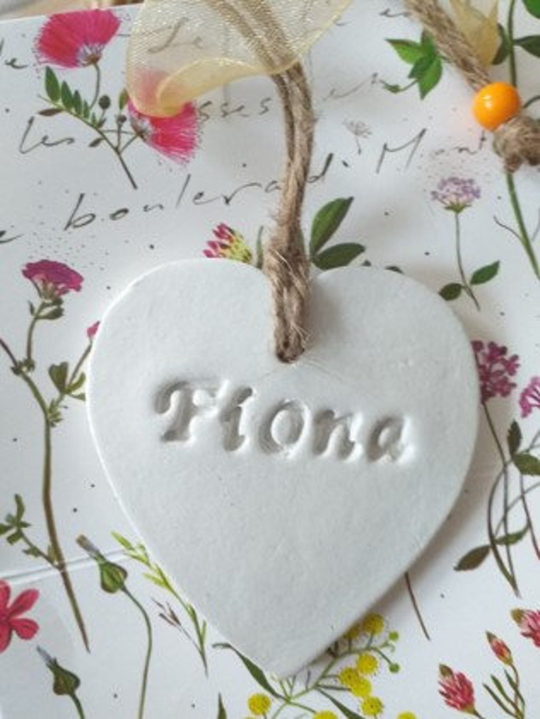 Bespoke Clay Tags With Personalised Name, Parcel Tags, Unique Gift ...