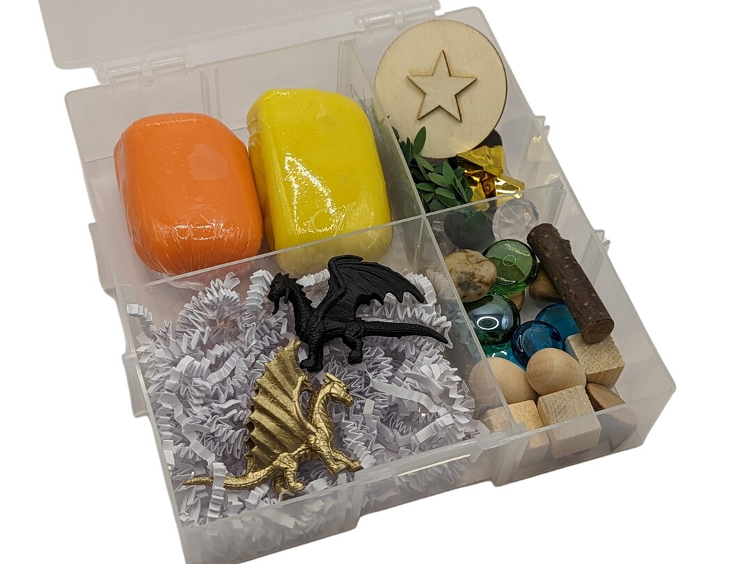 Fantasy Dragon Activity Playdough Kit Sensory Kit Homemade - Etsy