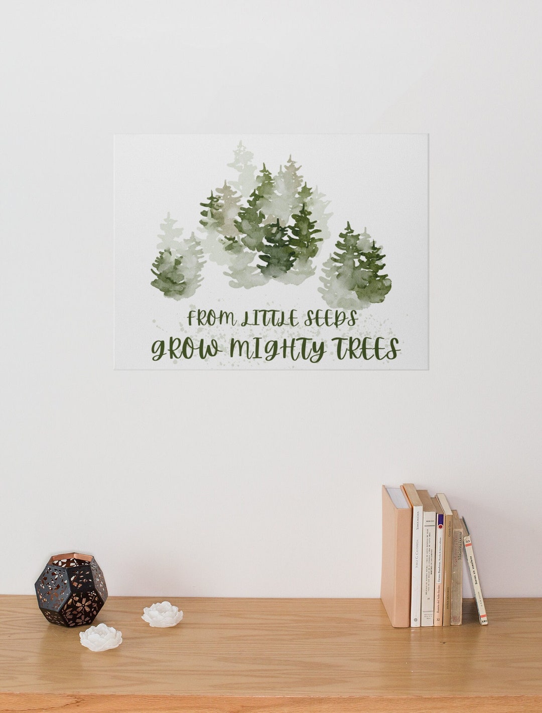 From Little Seeds Grow Mighty Trees, Nursery Print, Nursery Wall Art ...