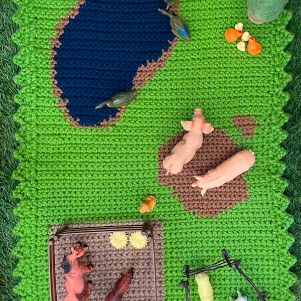 Crochet Farm Play Mat Pattern