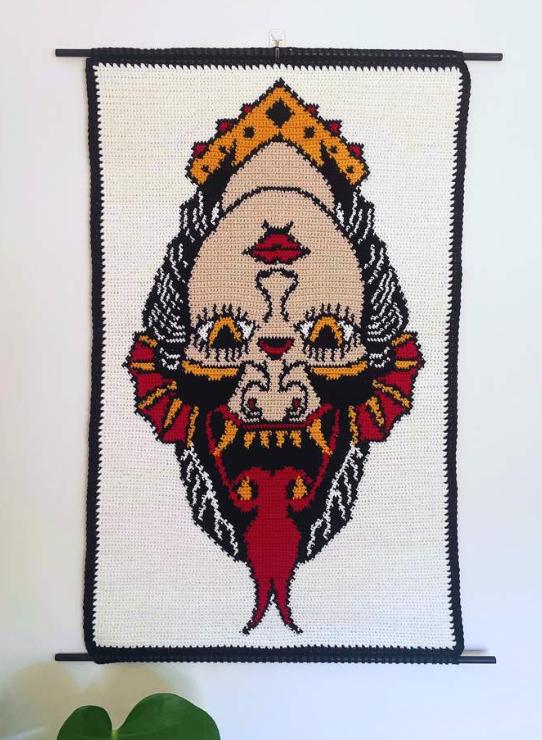 Traditional Tattoo Crochet Tapestry Pattern Bundle - Etsy
