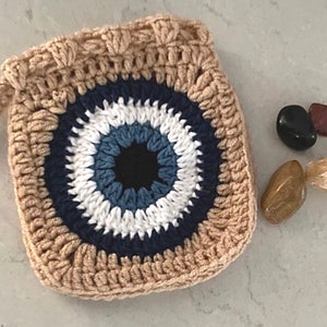 Evil Eye Gem Pouch Pattern