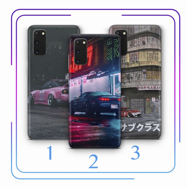 JDM Cars 4 Phone Case Cover For Samsung S10 S20 S21 S22 S23 FE S24 Plus Ultra Japanese Sports Drift Cars Supercharged Tuned Powerful