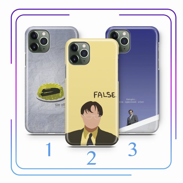 Office 1 Apple iPhone 11 12 13 14 15 Pro / Plus / Mini / Max Phone Case Cover TV Show Sitcom Funny Comedy Jim Dwight Pam Kevin Michael