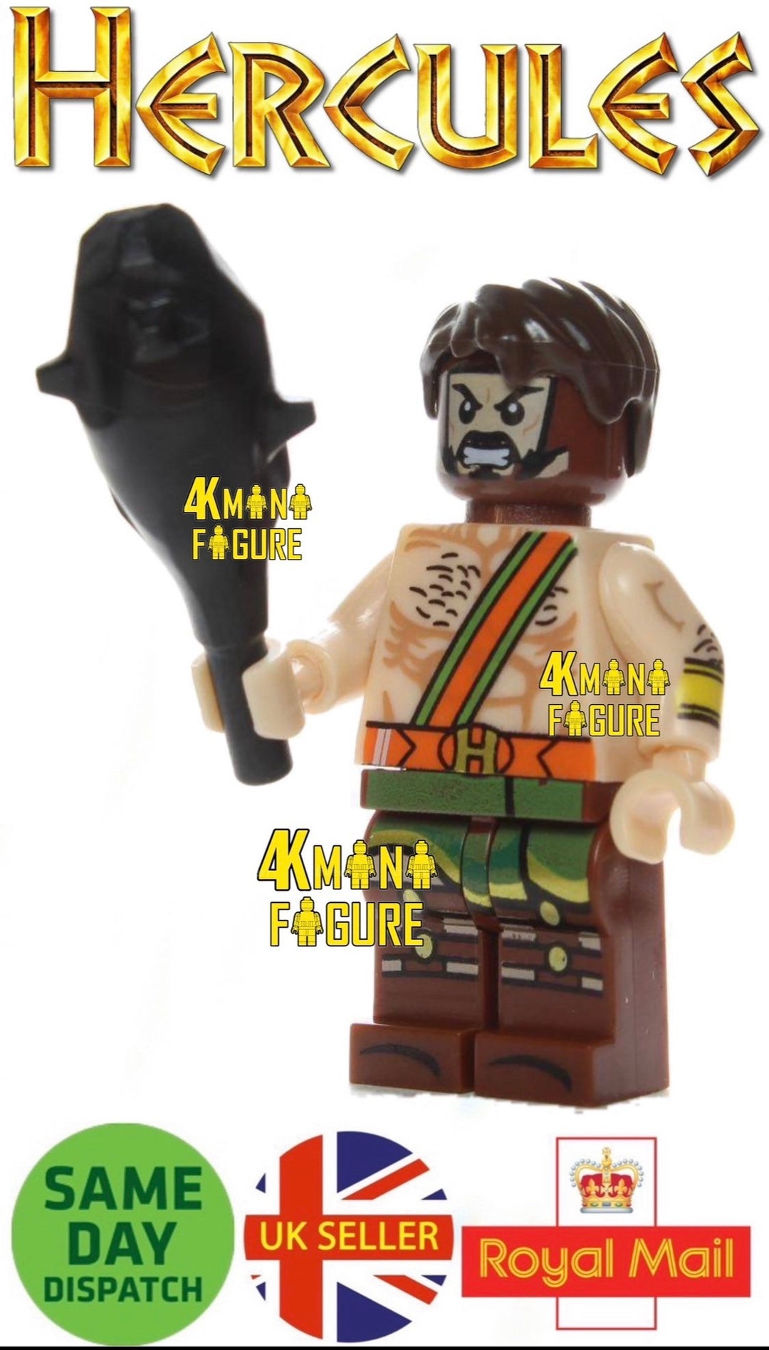 Hercules Son of Zeus Figure Compatible Brick Block Toy Super Etsy