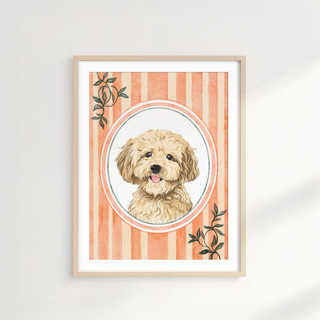 Custom Watercolor Dog Painting: Personalized Pet Portrait From Photo ...