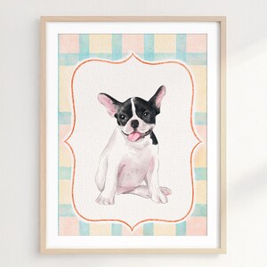 Hand-Painted Watercolor Dog Portrait: Custom Cat Painting, Gift for Pet Lover