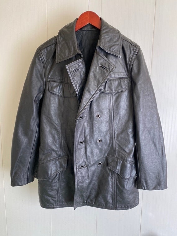 Men's vintage 1970s biker motorcycle jacket made in G… - Gem