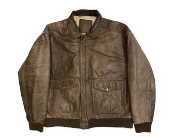 Vintage U.2. Air Farces Old Flight Leather Jacket - Etsy India