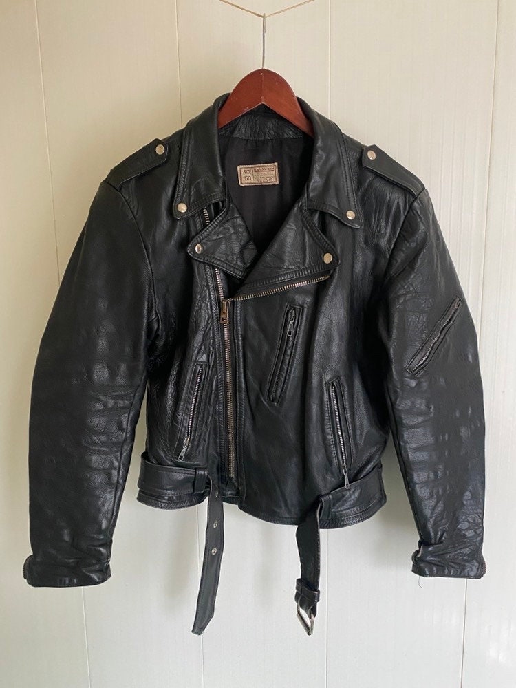 1940s Leather Jacket - Etsy
