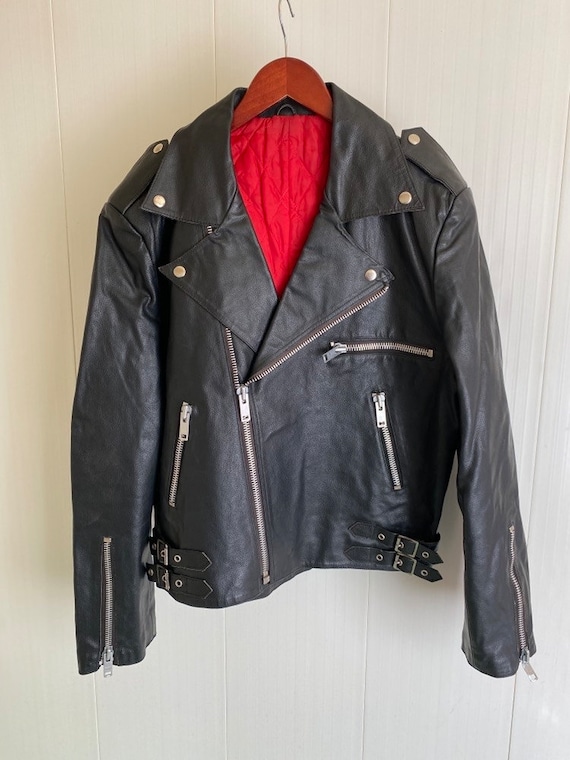Rare Vintage 1990s Motorcycle Leather Jacket Made in Korea - Etsy