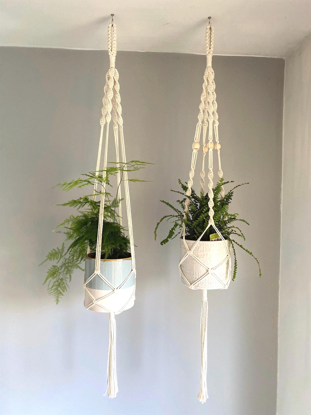 Macrame Ceiling Plant Hanger Indoor, Hanging Wall Planter, Macrame Wall  Hanging, Plant Lover Gifts, Eco Friendly Minimalist Style Pot Holder - Etsy
