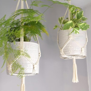 Plant Hanger Ceiling, Indoor Hanging Planter, Boho Wall Planter, Plant Macrame Wall Hanging, Flower Pot Hanging Basket