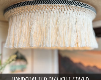 RV Light Cover, Handmade Boho Camper Trailer Decor |  RV Light Covers | Inside Camper Decor for Trailer or RV