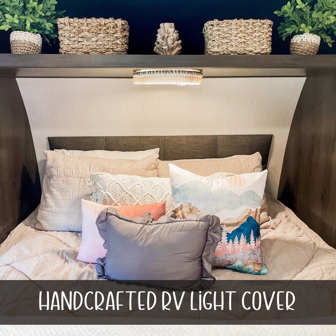 RV Light Cover, Handmade Boho Camper Trailer Decor RV Light Covers