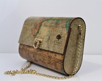 Handmade, women's handbag, wooden decoration, for women, going out, for show, unique, fashion, bags,