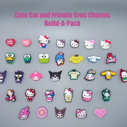 Cute Cat and Friends Croc Charms Build Your Own Croc Charm Etsy