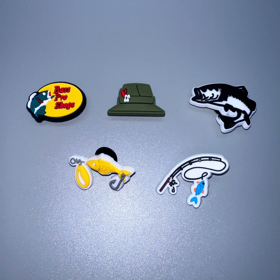 Fishing Croc Charm Bundle Fish Jibbitz Pack Croc Charms Etsy