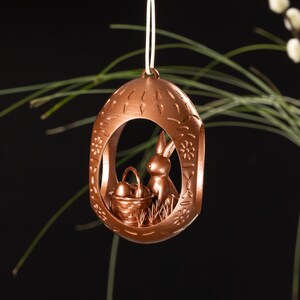 Easter egg Easter bunny Easter bush egg gold and various other colors handmade 6.5 cm Easter 3D printing Copper