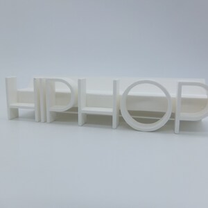 LP Vinyl Records wall mount Wall Mount HIP HOP Font 3D New Color Selectable